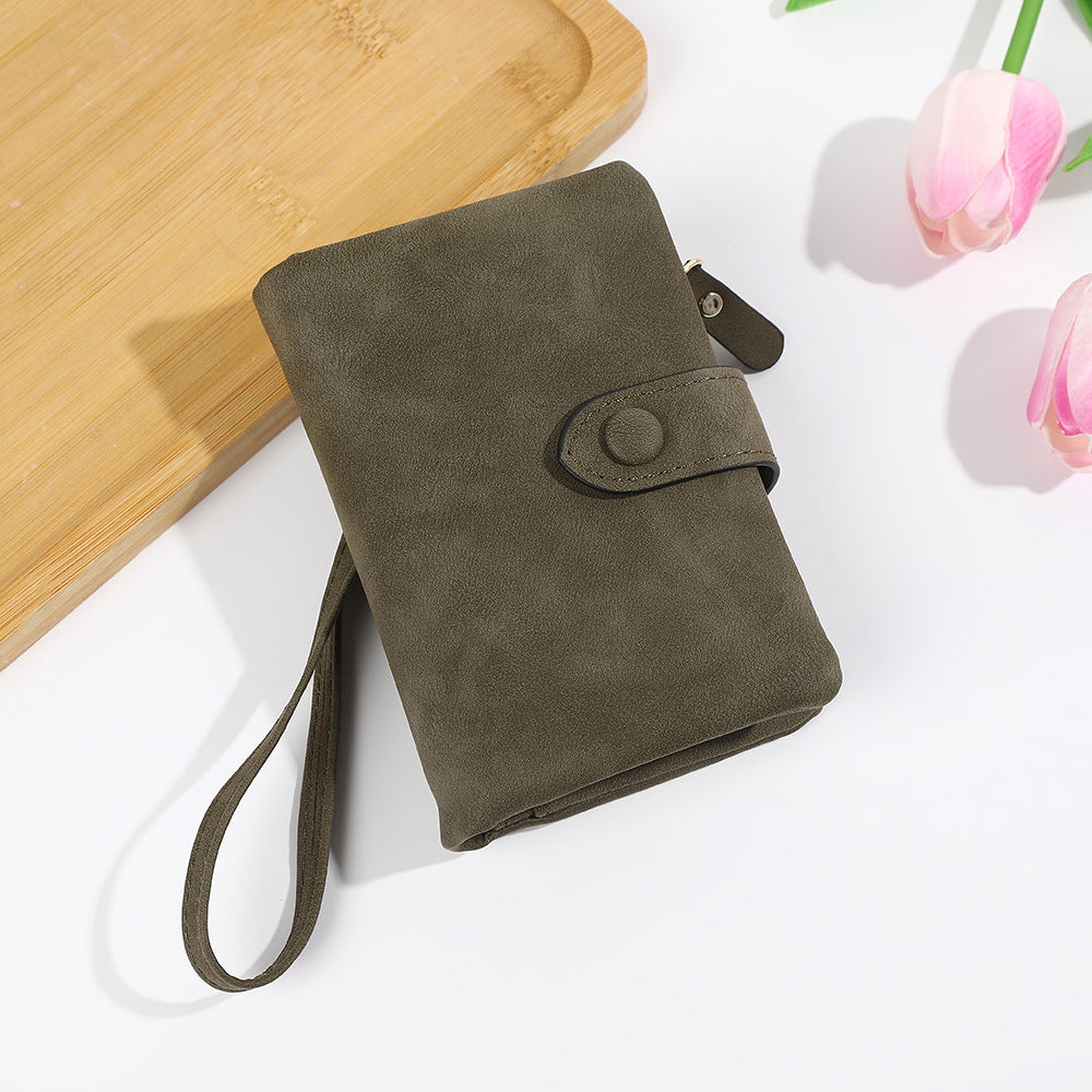 Korean Style Soft Leather Multi-slot Wallet And Coin Purse