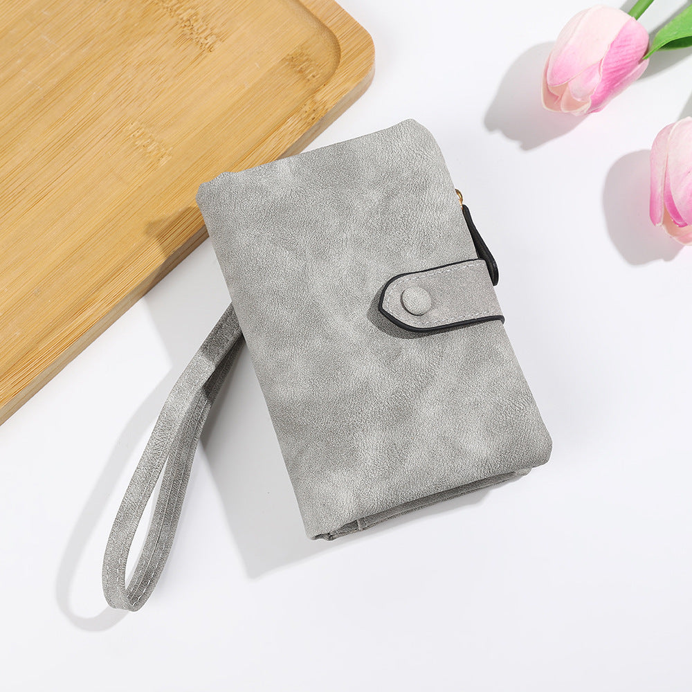 Korean Style Soft Leather Multi-slot Wallet And Coin Purse