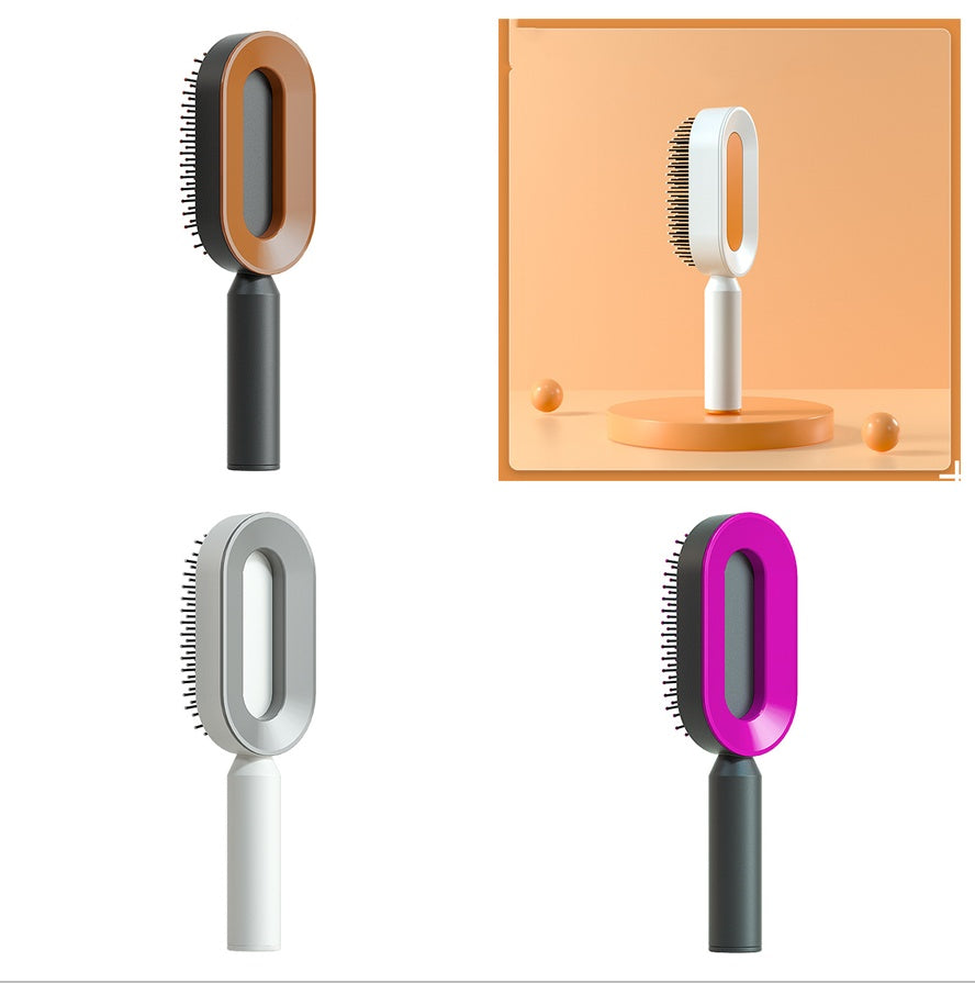 Self Cleaning|Hair Loss|Massage Scalp Anti-Static Hairbrush