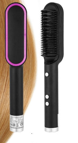 2 In 1 Hair Straightener| Curling Tong| Dual-purpose Electric Hair Brush