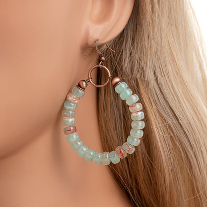 Women's Ring Bronze Kraft Paper Card Earrings