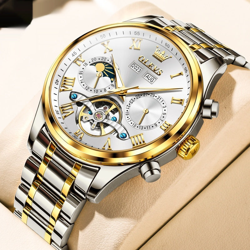 Men's Waterproof Multi-functional Mechanical Watch
