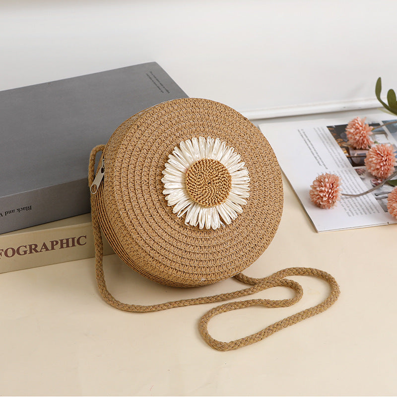 Pastoral Style Woven Raffia Bag