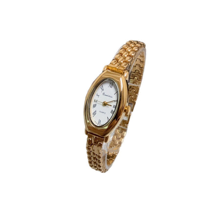 Oval Mesh Belt Retro Watch