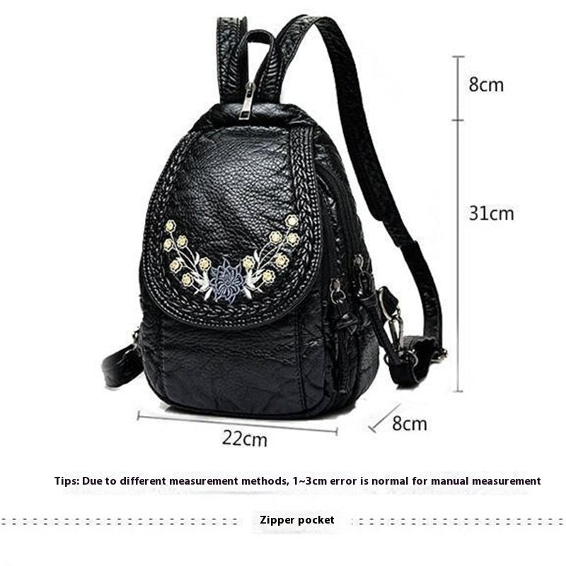 Soft Leather Backpack Bag