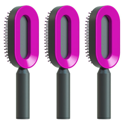 Self Cleaning|Hair Loss|Massage Scalp Anti-Static Hairbrush