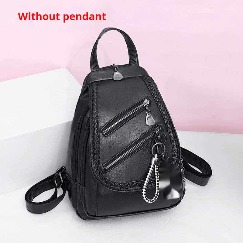 Soft Leather Backpack Bag