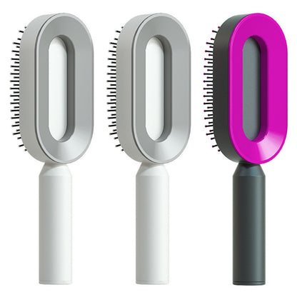 Self Cleaning|Hair Loss|Massage Scalp Anti-Static Hairbrush
