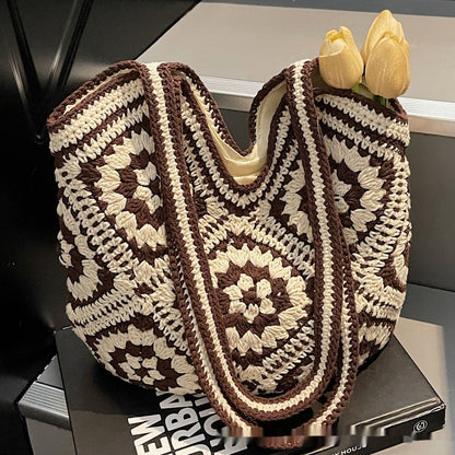 Ethnic Style Retro Hand-woven Tote Bag