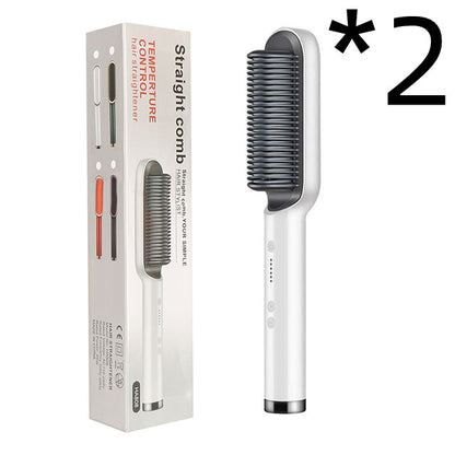 2 In 1 Hair Straightener| Curling Tong| Dual-purpose Electric Hair Brush
