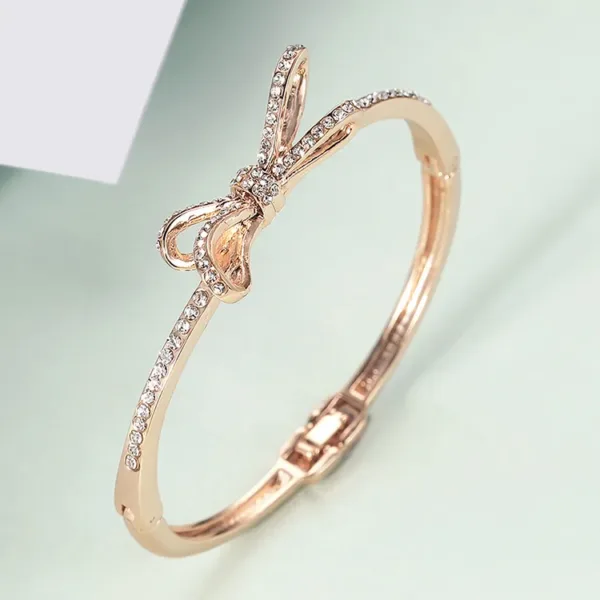 Bows Rose Gold Alloy Bracelets