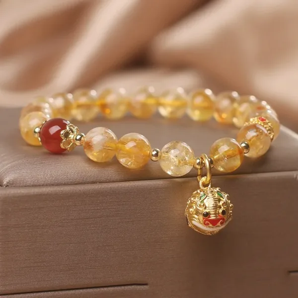 Ethnic Style Natural Citrine Bracelet - Image 3