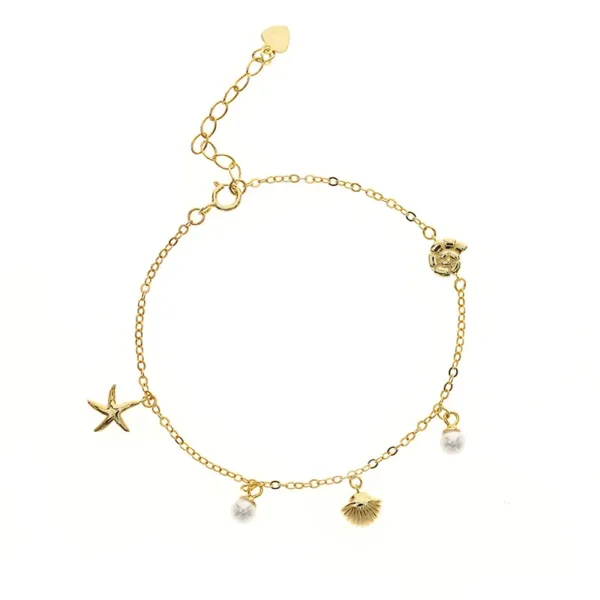 Elegant Shell & Pearl Bracelet - Image 3