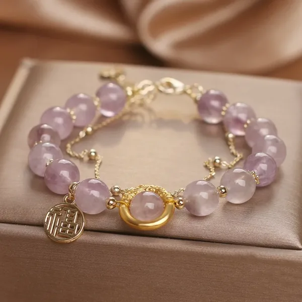 Natural Amethyst Bracelet - Image 2