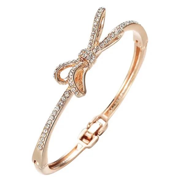 Bows Rose Gold Alloy Bracelets - Image 4