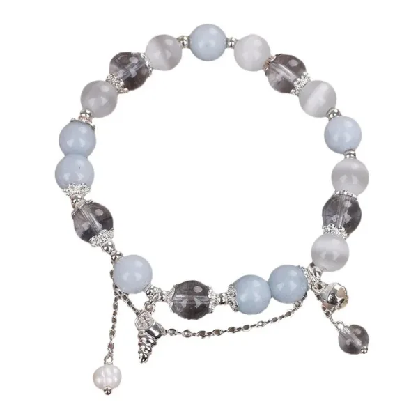 Aquamarine Beaded Bracelet - Image 4