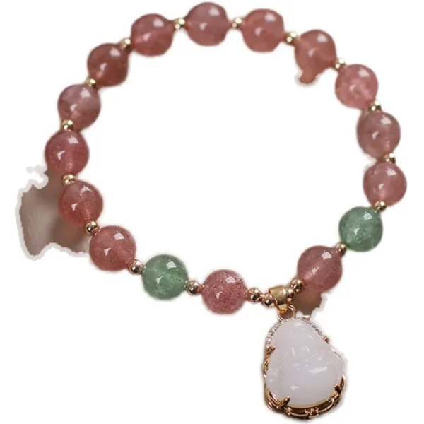 Maitreya Buddha Quartz Bracelet - Image 4