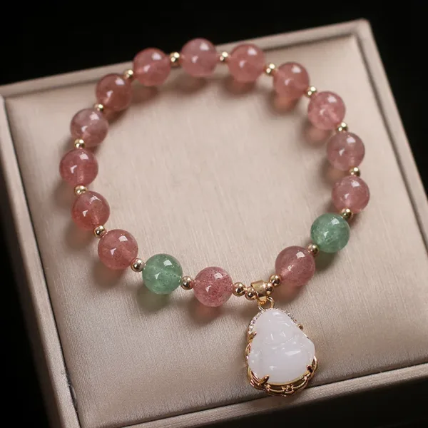 Maitreya Buddha Quartz Bracelet - Image 5