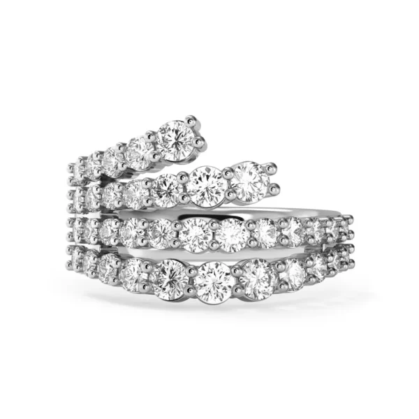 Elegant Sterling Zircon Ring - Image 2