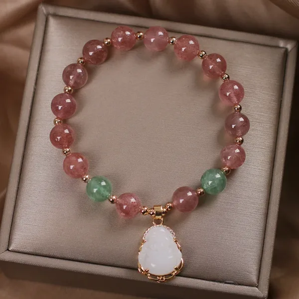 Maitreya Buddha Quartz Bracelet - Image 3