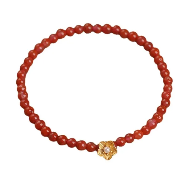 Natural Yanyuan Agate Beaded Bracelet - Image 4