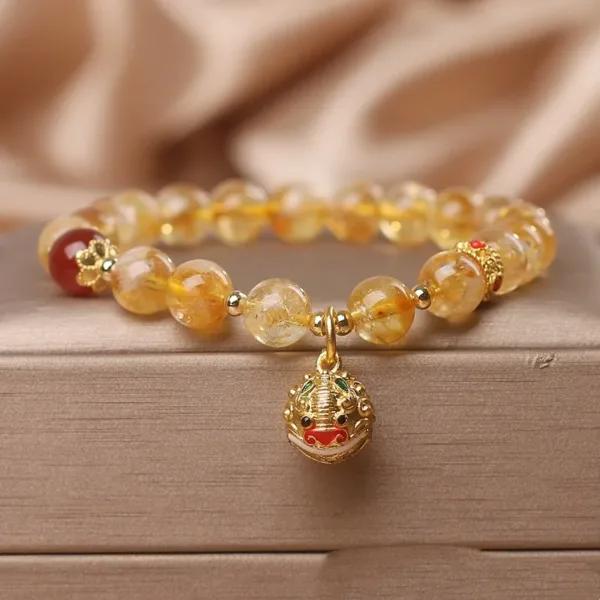 Ethnic Style Natural Citrine Bracelet - Image 4