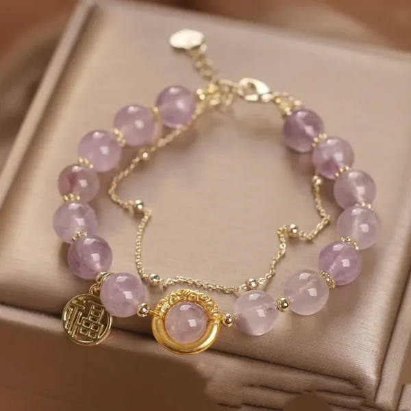 Natural Amethyst Bracelet - Image 3