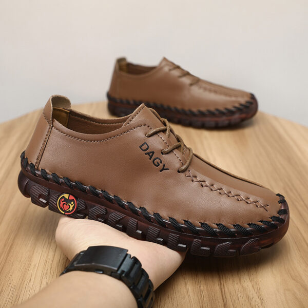 Beef Tendon Soft Bottom Flat Casual Shoes - Image 6