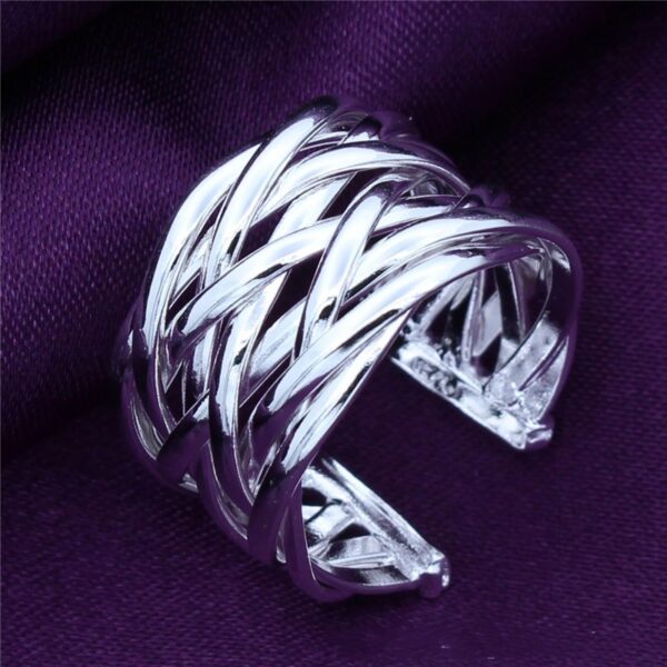 Knitting Style Adjustable Ring - Image 5