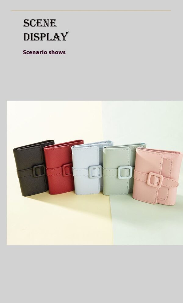 Women's Solid Color Card Holder - Image 10