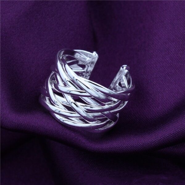 Knitting Style Adjustable Ring - Image 6