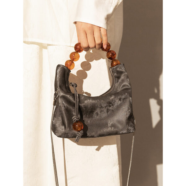 Pearl Chain Crossbody Handbag - Image 7