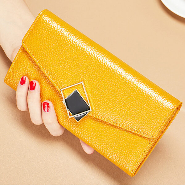 Women's Large Capacity Long Leather Wallet - Image 5