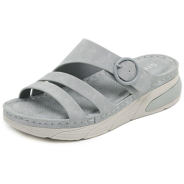 Women's Casual Comfortable Velcro Stitching Slippers - Image 4