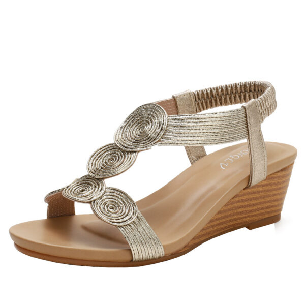 Roman Style Wedge Sandals - Image 5