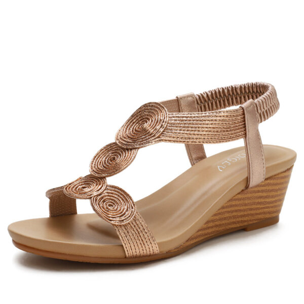 Roman Style Wedge Sandals - Image 3