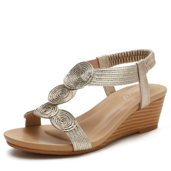 Roman Style Wedge Sandals - Image 2