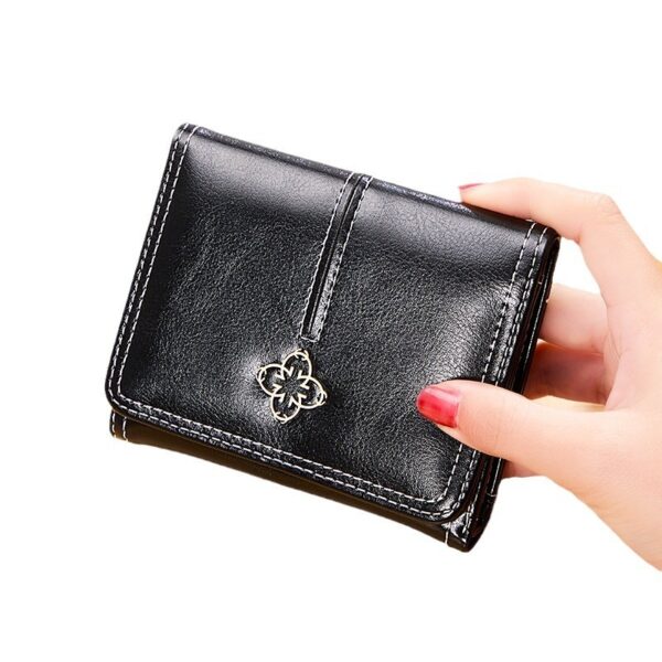 Women's Short Trifold Vintage Wallet - Image 5