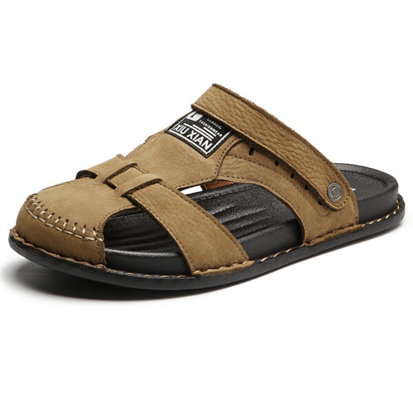 Men's Casual Leather Sandals - Image 8