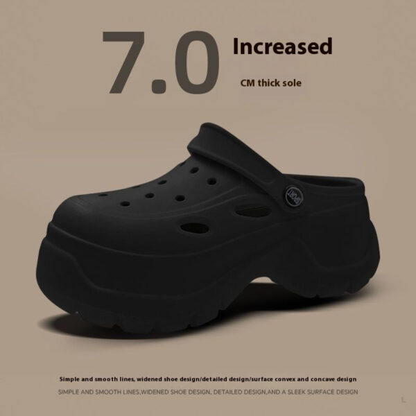 Thick Sole Crocs Style Sandals - Image 7