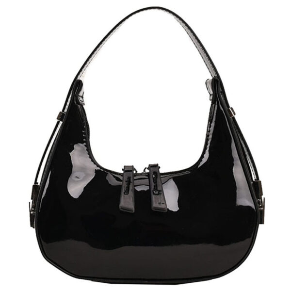 Women's Patent Leather Underarm Shoulder Bag - Image 5