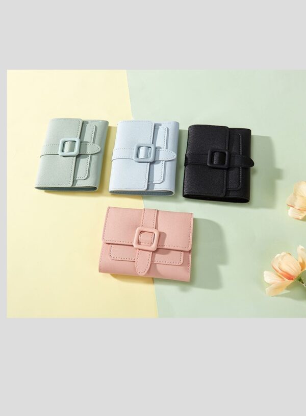 Women's Solid Color Card Holder - Image 8