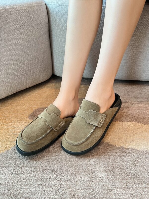 Women's Toe Cap Soft & Thick Back Half Slippers - Image 9