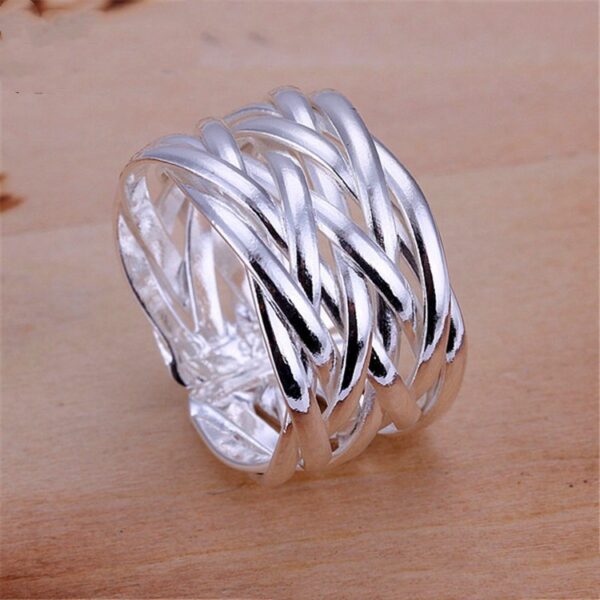 Knitting Style Adjustable Ring - Image 4