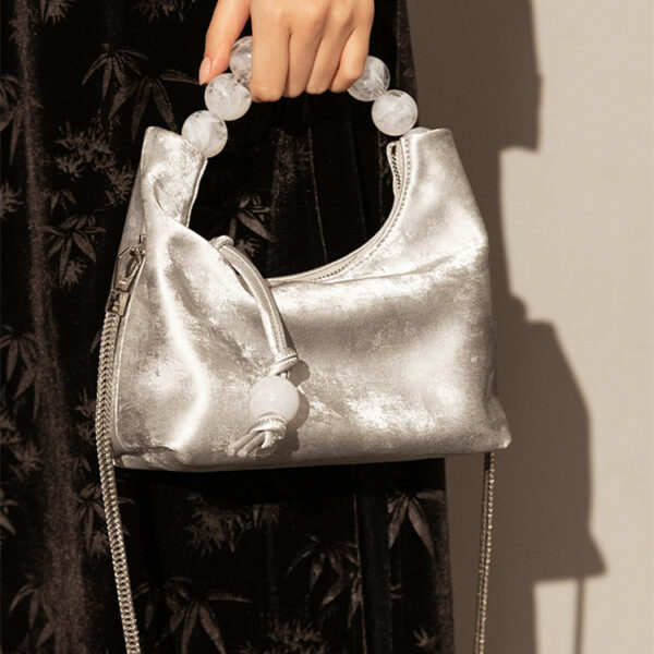 Pearl Chain Crossbody Handbag