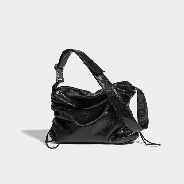 Special-interest Pleated Crossbody Tote Bag - Image 6