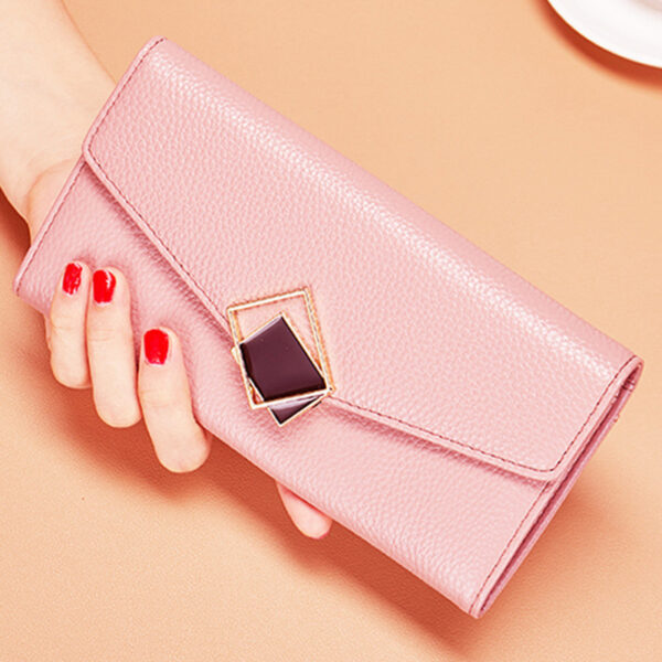 Women's Large Capacity Long Leather Wallet - Image 9