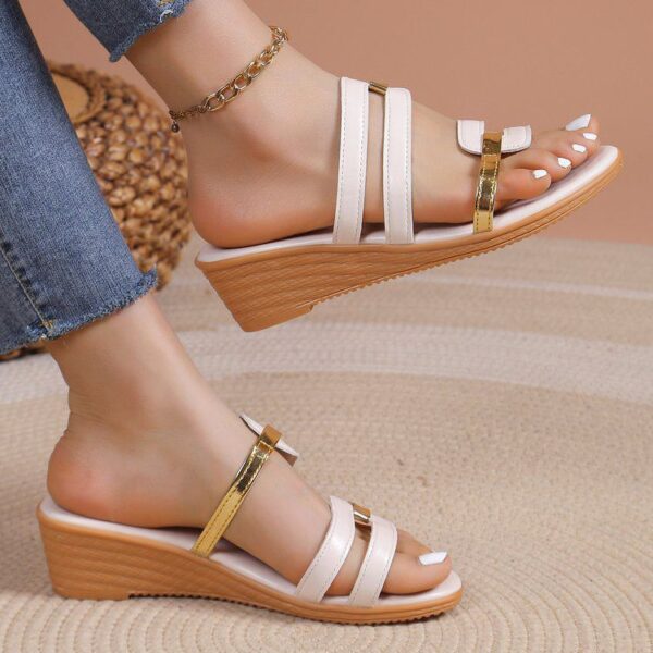 Women's Casual Summer Wedge Platform Slippers - Image 6