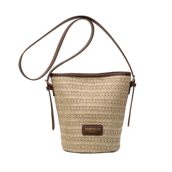 Summer Niche Women's Casual Beach Bucket Bag - Image 5