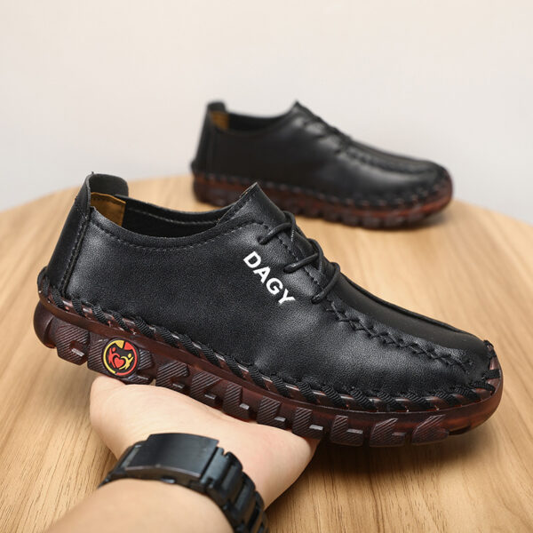 Beef Tendon Soft Bottom Flat Casual Shoes - Image 5